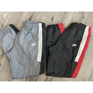 Vintage Y2k Nike Mens Windbreaker Pants With Zipper Pockets And Zipper Large (2)